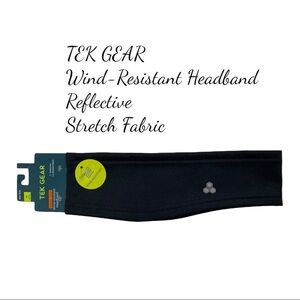 NWT TEK GEAR Reflective Wind-Resistant Headband
Stretch Fabric